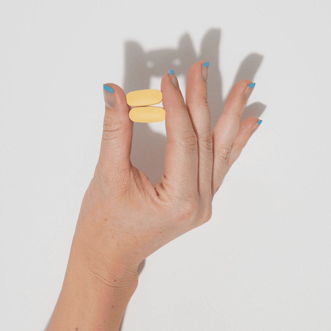 Hand Holding up Show Up Tablets