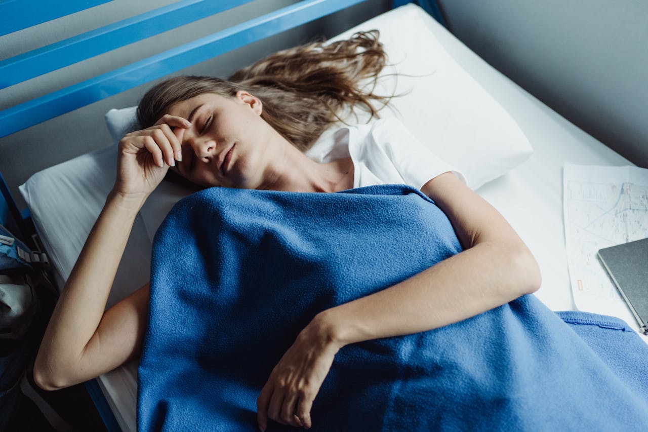 Woman trouble sleeping