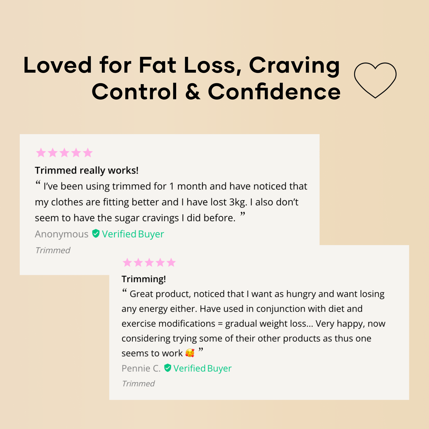 Loved for fat loss, craving control, and confidence - reviews of Trimmed Eir Supplement
